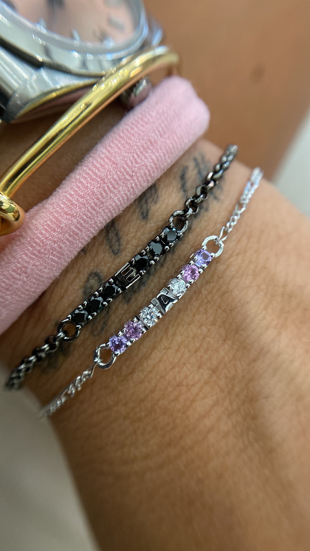 LES PETITE REBELLE BRACELET WITH LETTER CHARM