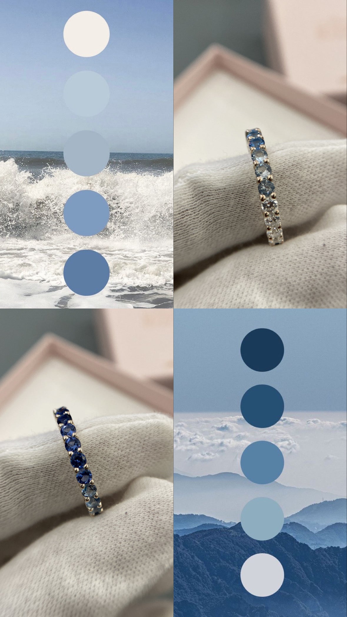 COLOURS OF THE SEA ETERNITY RING
