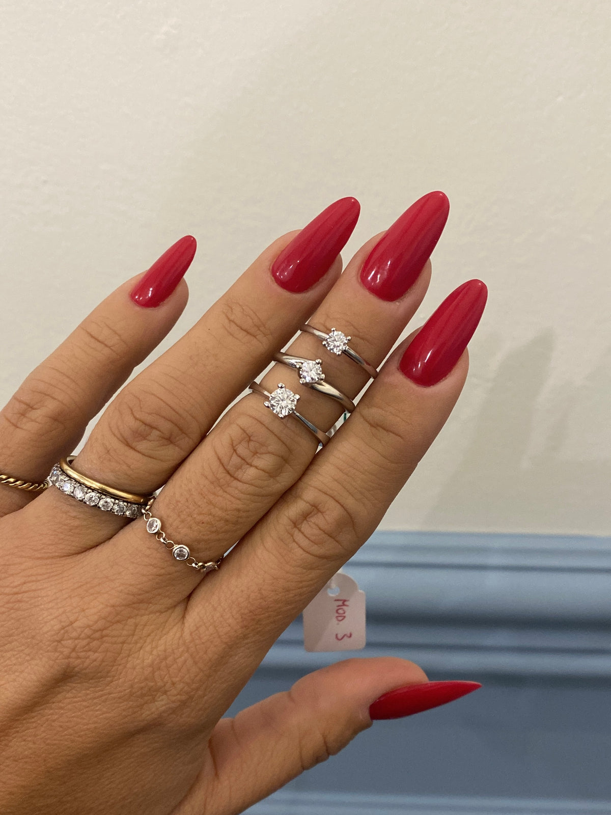 SOLITAIRE RING 4 mm VALENTINO WITH MOISSANITE