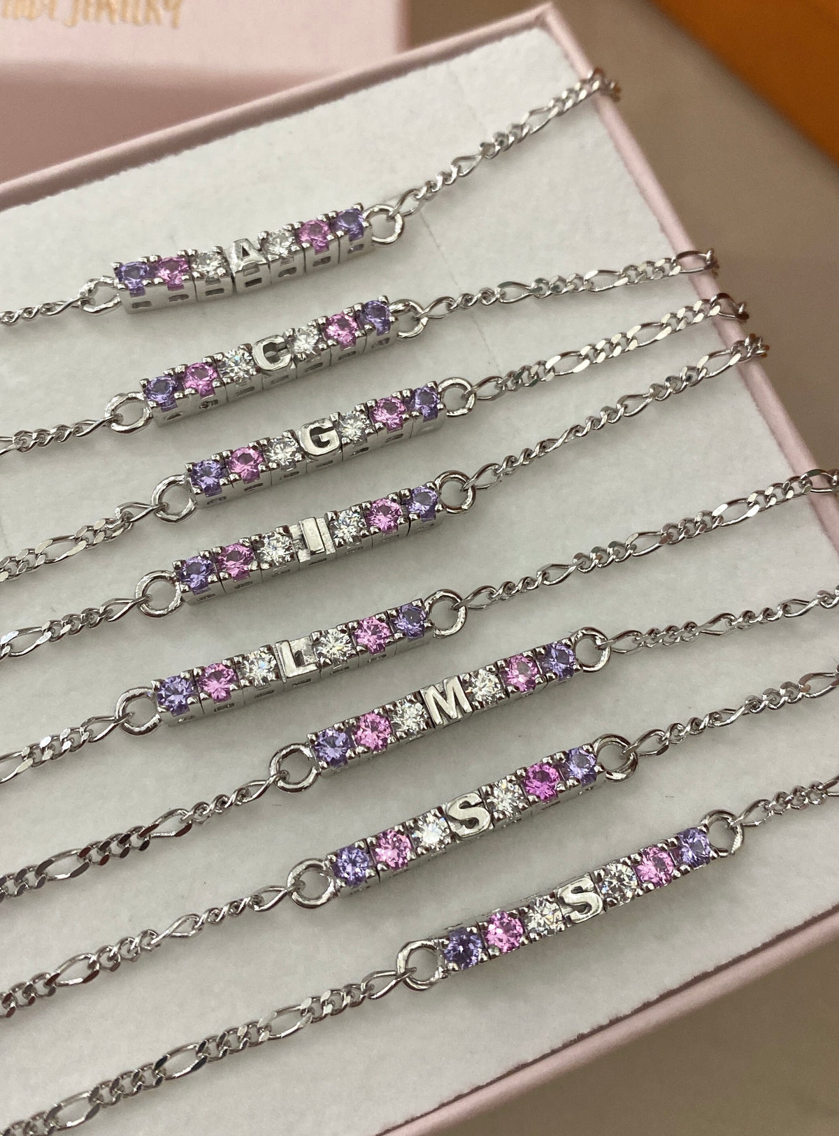 LES PETITE REBELLE BRACELET WITH LETTER CHARM