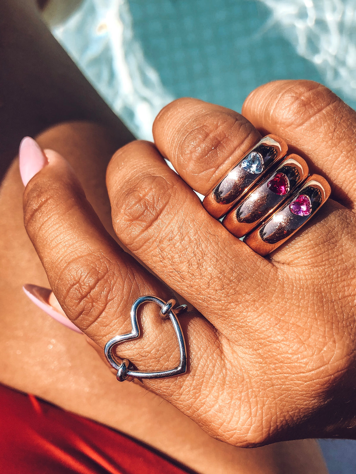6 mm FEDONA RING WITH SET HEART
