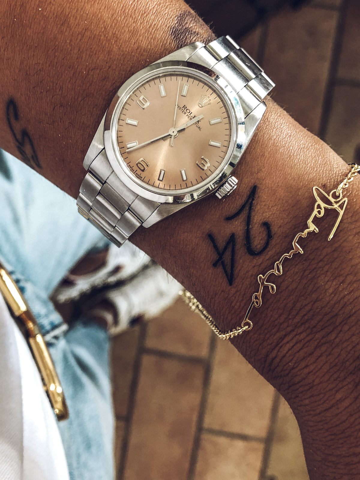Bracciale Nome Corsivo "La Ragazza Coi Braccialetti"